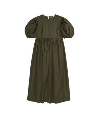 AILEY DRESS COTTON PINE GREEN