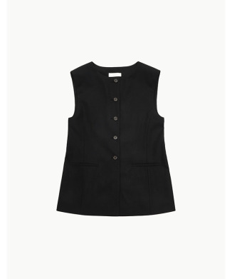 OVERSIZED BUTTON UP VEST