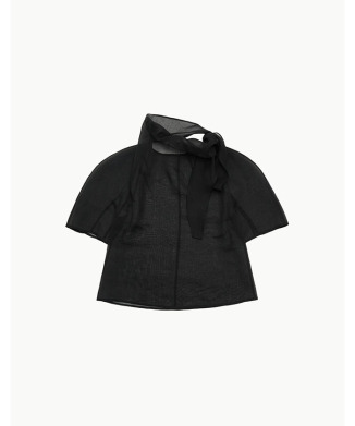 KNOTTED COLLAR TOP