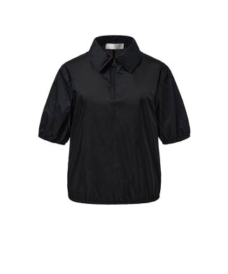 SHEER HALF ZIP-UP TOP