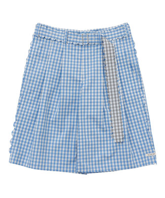 SPEECH BUBBLES BELTED SHORT TROUSERS