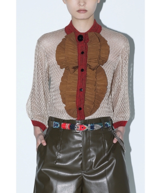 Lace knit cardigan