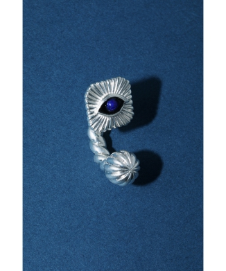 Eye motif pierced earrings SILVER