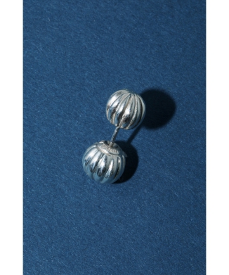 Ball pierced earrings SILVER