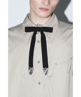 【TOGA TOO】Metal ribbon tie