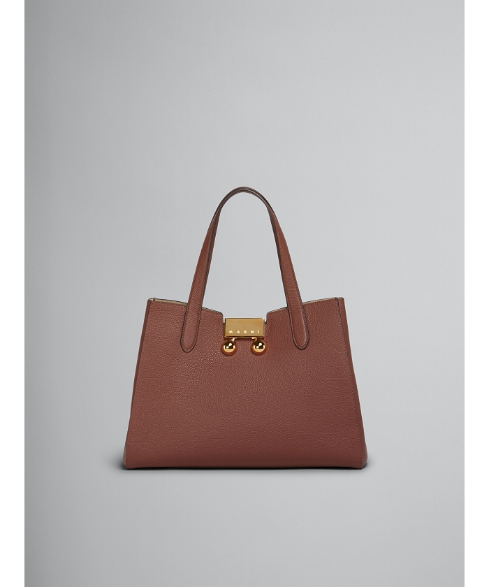 【国内発】MARNI Trunkaroo レザー トートスモール ハンドバッグ TRUNKAROO スモールトートバッグ(F253C074)|阪急百貨店公式通販