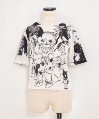 CAT CONSORT SHORT SLEEVE MESH TOP