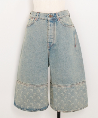 MOON LASER DENIM BERMUDAS