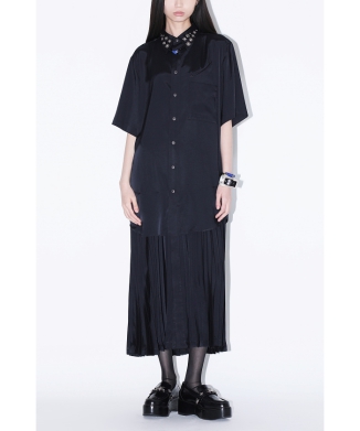 Black×metal dress S