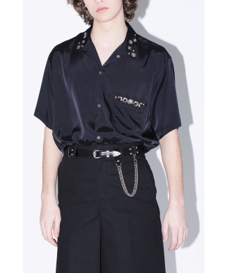 Black×metal shirt S