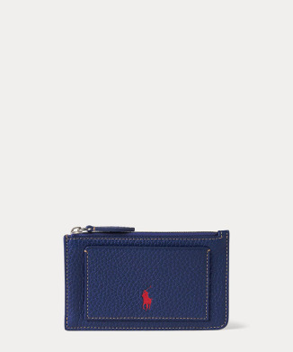 Polo Play レザー ジップ カード ケース
