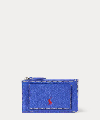 Polo Play レザー ジップ カード ケース