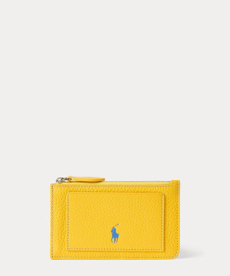 Polo Play レザー ジップ カード ケース