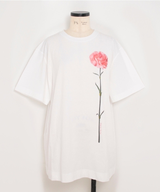 CARNATION PRINT SHORT SLEEVE T-SHIRT