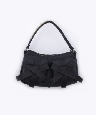 UTILITY BOW POCKET POCHETTE BAG W/ EMB