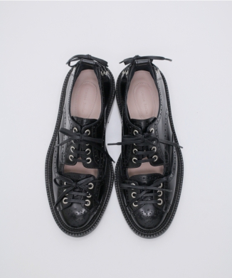 CUT OUT MULTI LACE TIE BROGUE