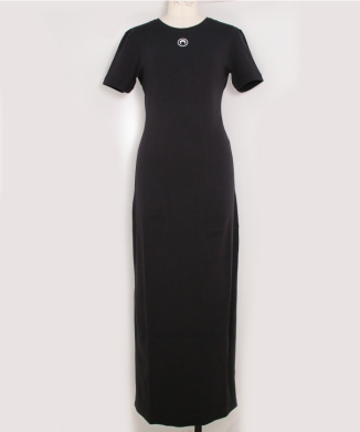 MOON LOGO RIBBED JERSEY TUBE DRESS