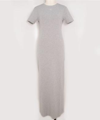 MOON LOGO RIBBED JERSEY TUBE DRESS