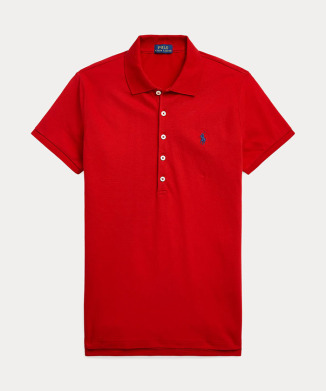 スリム フィット ストレッチ ポロシャツ