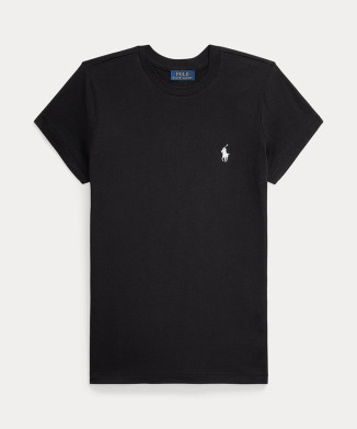 コットン ジャージー クルーネック Tシャツ