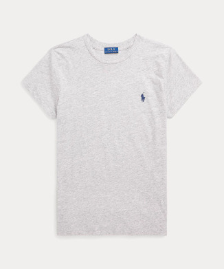 コットン ジャージー クルーネック Tシャツ