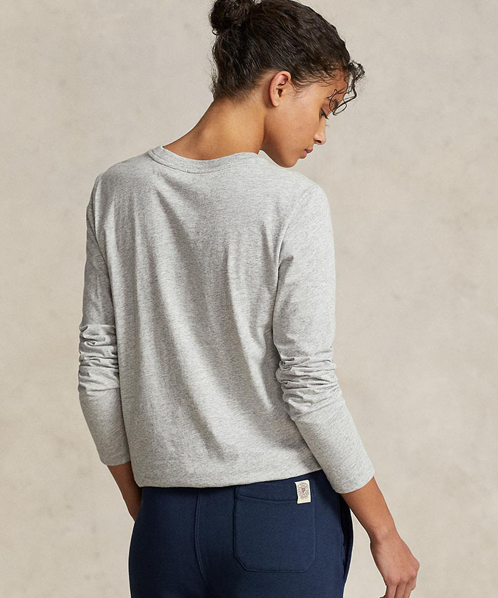 ロングスリーブ ジャージー クルーネック Tシャツ(F255G016)｜阪急