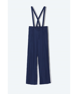 【TOGA PULLA】Acetate twill suspender pants