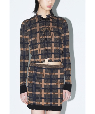 【TOGA PULLA】Rib knit cardigan