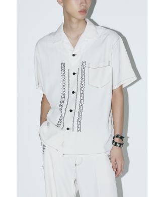 【TOGA VIRILIS】Viscose twill S/S shirt