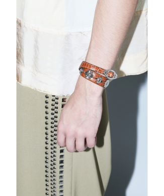 【TOGA TOO】Double leather bangle