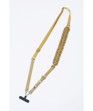 【TOGA TOO】Leather braid phone strap