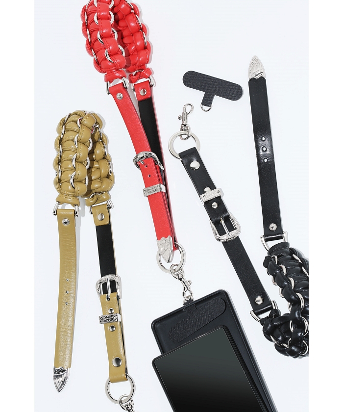 セール】【TOGA TOO/トーガトゥ】Leather phone handle strap
