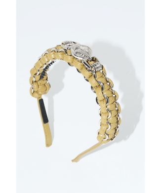 【TOGA TOO】Leather braid headband