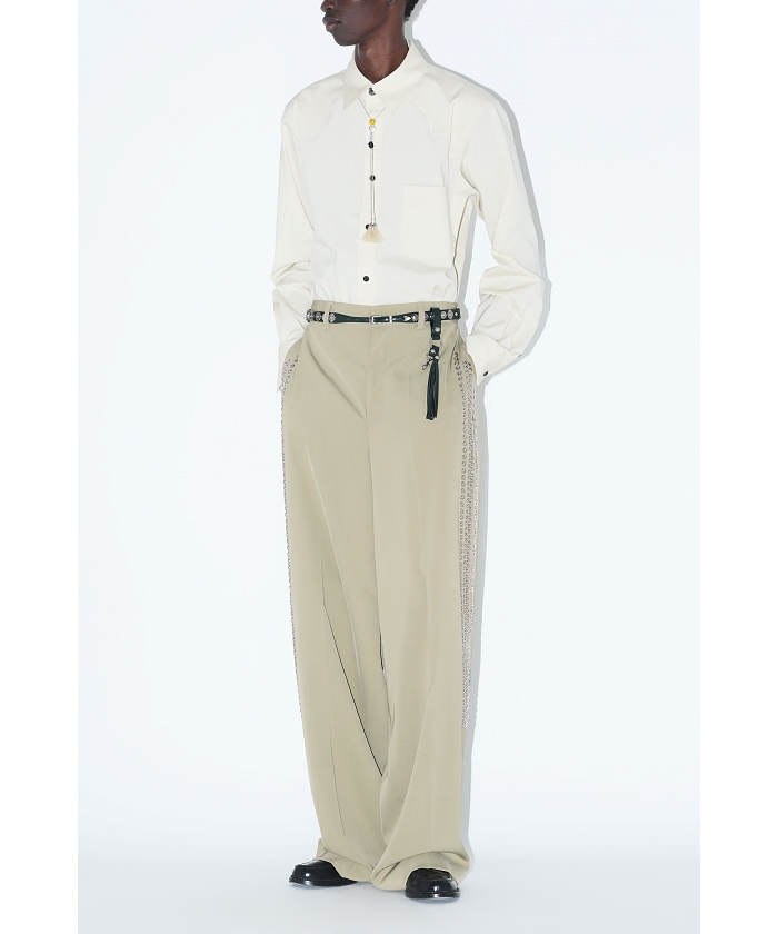 【美品】TOGA TOO HIGH TWIST TWILL PANTS 2025 美品】TOGA TOO HIGH TWIST TWILL PANTS 2025