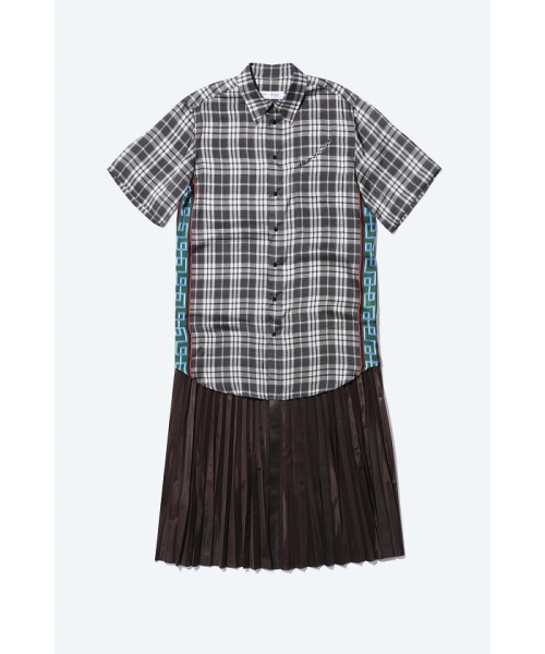 TOGA 【TOGA TOO】Inner print dress gray M TOGA 【TOGA TOO】Inner print dress gray M