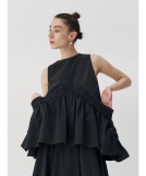 ROUND GATHER TOP【セットアップ着用可能】