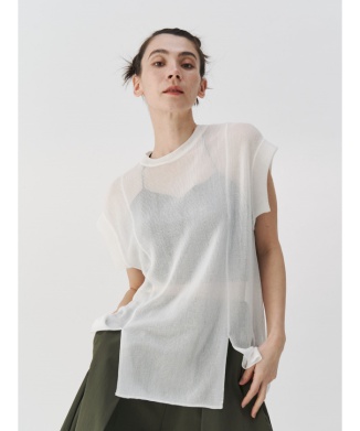SHEER SLEEVELESS KT TOP