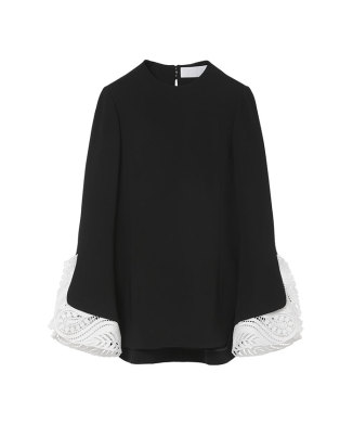 Embroidered Cuffs Top