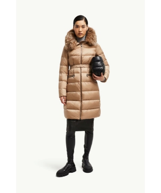 MONCLER メッシーナ　キャメル MONCLER - 着画あり♪ MONCLER メッシーナ キャメル サイズ00の