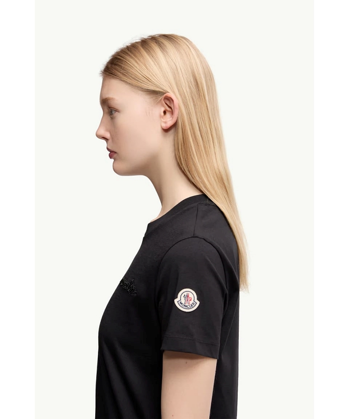追跡送料込 MONCLER ツイード素材&シルク混紡素材 Tシャツ MONCLER モンクレール Tシャツ 8D00004 89AJS メンズ 長袖 ロンT