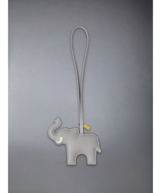 ELEPHANT PUFFY CHARM IN PEBBLE GRAIN LEATHER