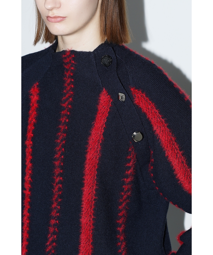 TOGA トーガ タイカラー ストライプニット ウールセーター TOGA PULLA】Stripe knit pullover(F257C011)｜阪急百貨店公式