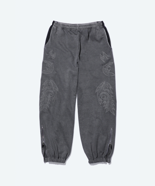 TOGA 【TOGA TOO】Embroidery sweat pants black M TOGA 【TOGA TOO】Embroidery sweat pants black M