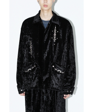 【TOGA VIRILIS】Crush velvet blouson