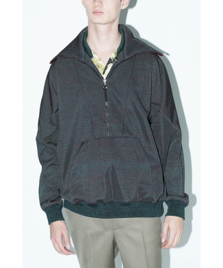 【TOGA VIRILIS】Rib jersey half zip pullover
