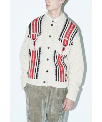 【TOGA VIRILIS】Mesh knit jacket