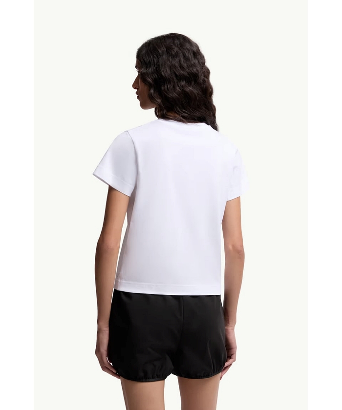 カナダページ⭐︎MONCLER モンクレール♡ストライプ Tシャツ ホワイト ホワイト Tシャツ : トップ＆Tシャツ 向けの レディース