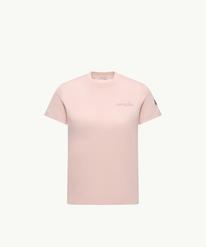 MONCLER ピンク ロゴTシャツ 新品タグ付き Moncler Tシャツ(F257G132)｜阪急百貨店公式通販サイト｜阪急