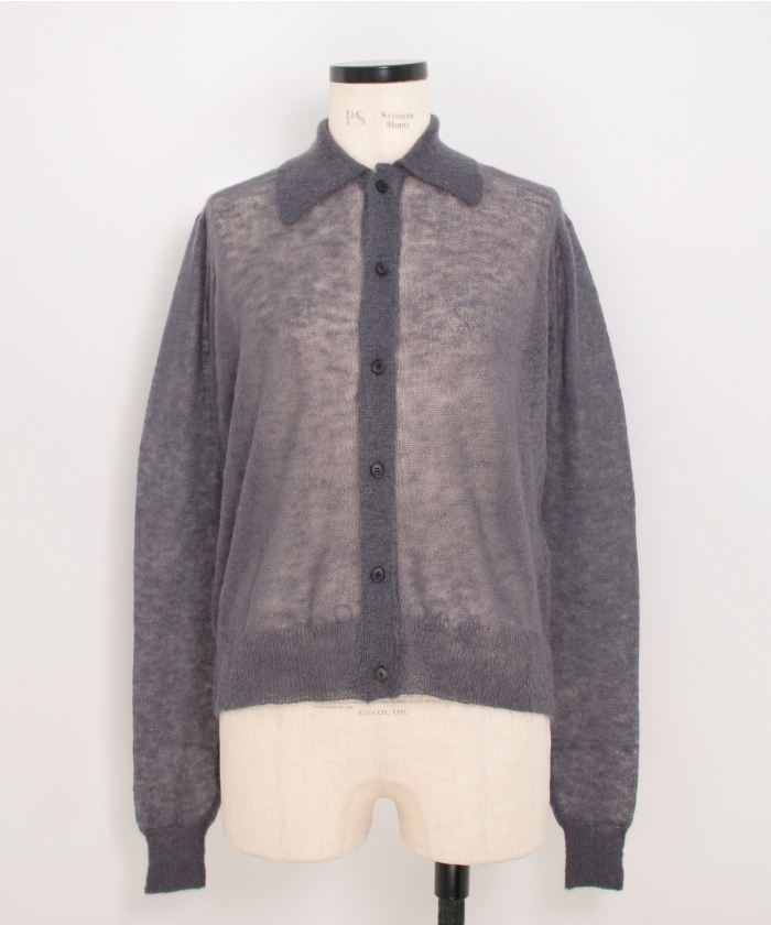 KID MOHAIR BLEND SHEER KNIT SHIRT CARDIGAN(F257S010)｜阪急百貨店