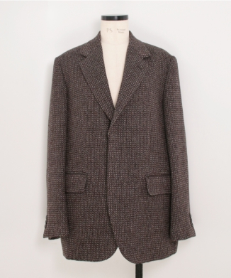 ALPACA WOOL SILK TWEED OVER JACKET